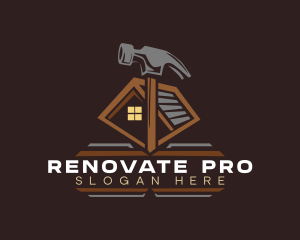 Hammer Construction Renovation logo design