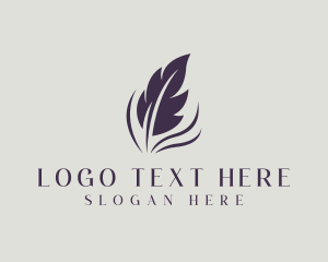 Stationery - Feather Quill Author Publishing logo design