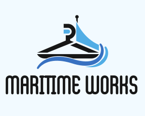 Nautical Ship Hanger  logo design