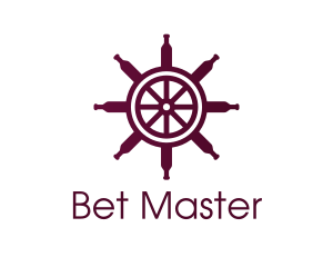 Wine Ship Wheel Helm Logo