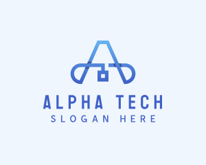 Generic Tech Letter A logo design