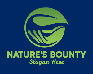 Nature Leaf Hand logo design