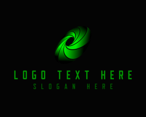 Gradient - Digital Tech Vortex logo design