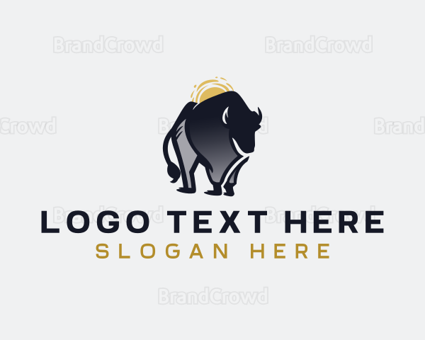 Buffalo Bison Bull Logo