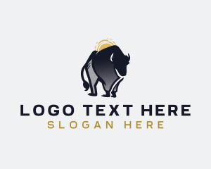 Oxen - Buffalo Bison Bull logo design