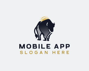 Bison - Buffalo Bison Bull logo design