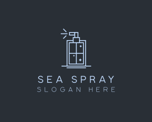 Cleaning Spray Bottle logo design