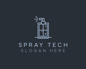 Cleaning Spray Bottle logo design