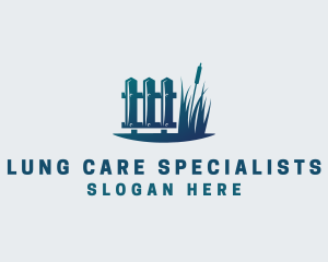 Grass Fence Lawn Care logo design