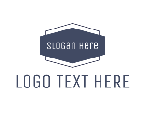 Restaurant - Blue Modern Badge logo design