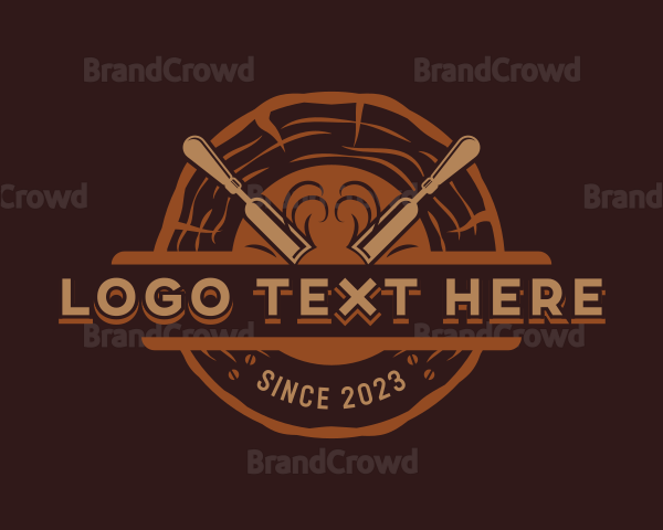 Chisel Woodworking Handyman Logo