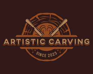 Carving - Chisel Woodworking Handyman logo design
