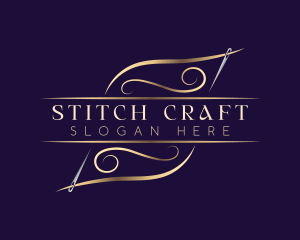 Needlework - Elegant Needle Thread logo design