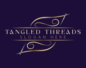 Elegant Needle Thread logo design