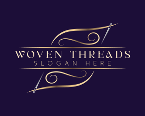 Elegant Needle Thread logo design