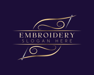 Elegant Needle Thread logo design