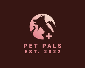 Dog Cat Pet Veterinary logo design