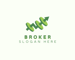Arrow Stock Broker logo design