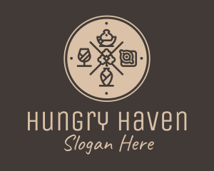 Hipster Fine Dining Restaurant logo design