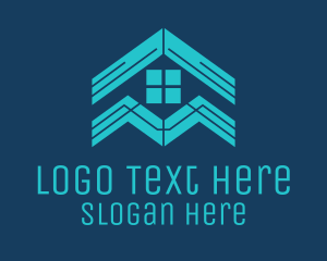 Blue House Roof Window Logo