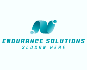 Professional Brand Letter N logo design