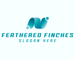 Professional Brand Letter N logo design