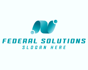 Professional Brand Letter N logo design