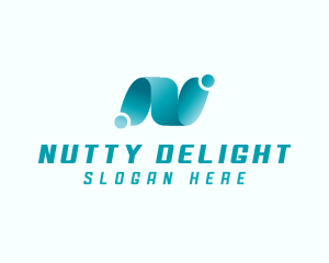 Professional Brand Letter N logo design