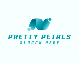 Professional Brand Letter N logo design