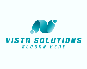 Professional Brand Letter N logo design