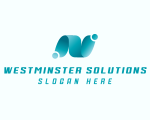 Professional Brand Letter N logo design