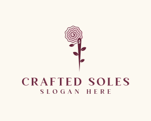 Needle Rose Sewing Craft logo design