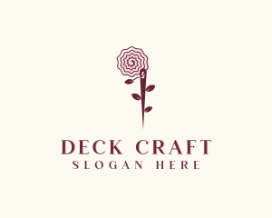 Needle Rose Sewing Craft logo design