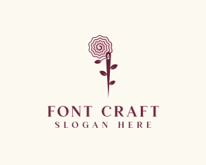 Needle Rose Sewing Craft logo design