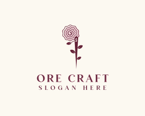 Needle Rose Sewing Craft logo design