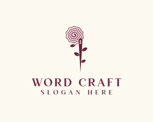 Needle Rose Sewing Craft logo design