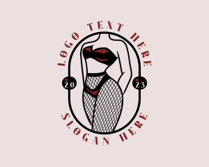 Adult - Sexy Lingerie Lady logo design