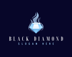 Diamond Jewelry Fire logo design