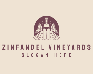 Winery Wine Drink logo design