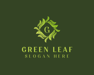 Nature Garden Leaves logo design