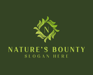 Nature Garden Leaves logo design