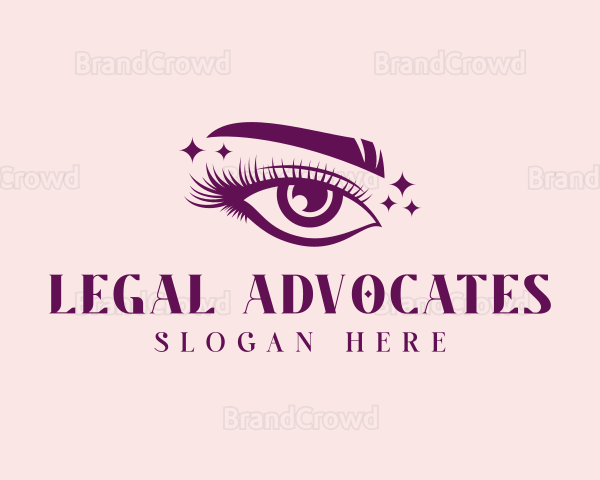 Eyelash Fashion Beautician Logo