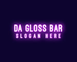 Bright Neon Bar logo design