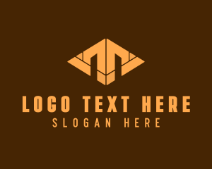 Firm - Geometric Arrow Pyramid logo design