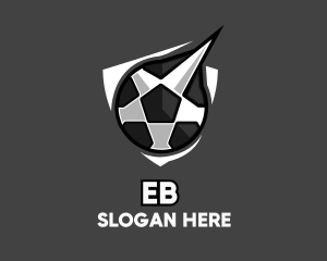 Soccer Star Shield logo design