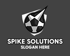 Spike - Soccer Star Shield logo design