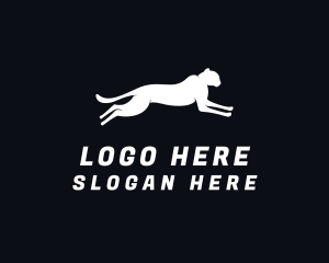 Snow Leopard - Fast Wildlife Puma logo design