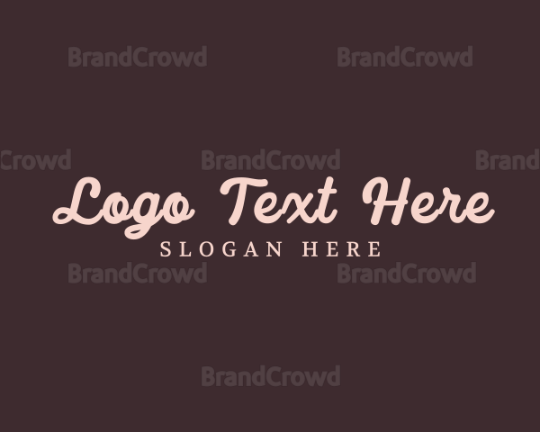 Generic Boutique Wordmark Logo