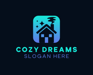 Cozy Home Cleaning logo design