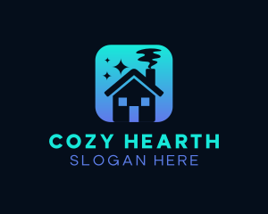 Cozy Home Cleaning logo design